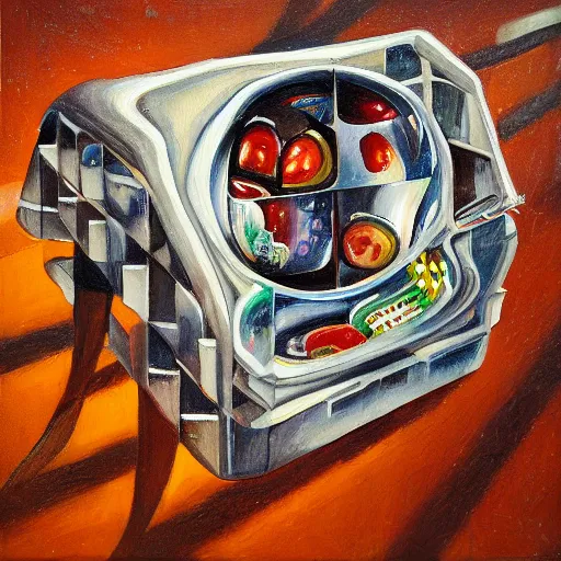 Image similar to distorted small port waffle cooler, by wojciech siudmak and jane graverol, detailed painting, lowbrow