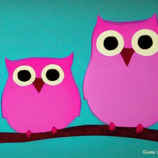 Prompt: pink owl