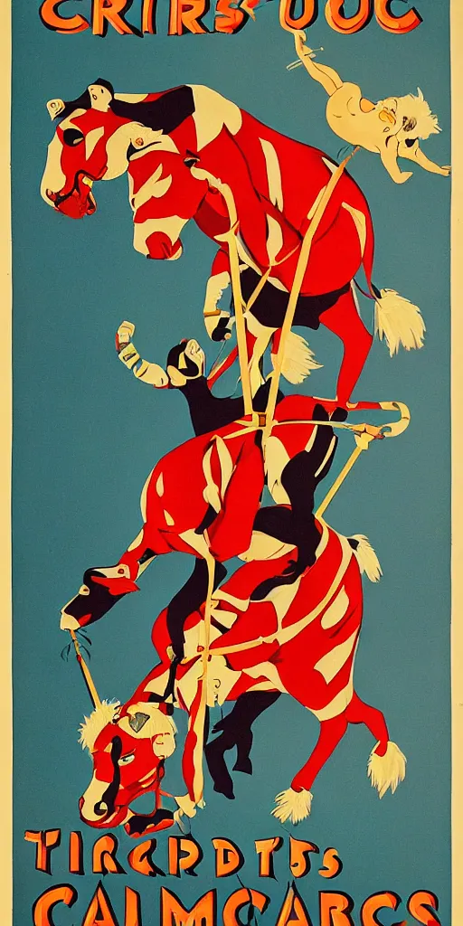 Image similar to 1930s circus poster