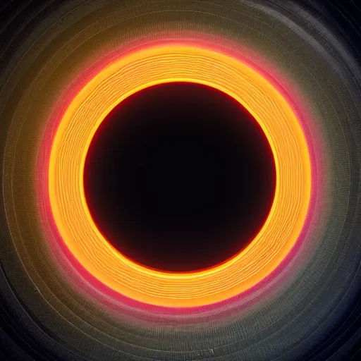 Image similar to a neon circle around the head of a renaissance statue, planetary ring, 3 d render, black background, ray tracing, 8 k resolution, sharp focus, very detailed, hyper realistic