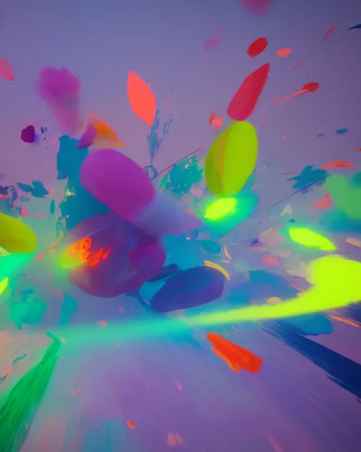 color pigments spread out in air, look like dancing, | Stable Diffusion ...