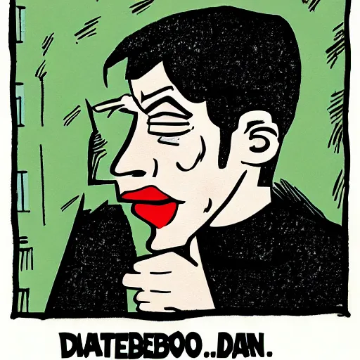 Prompt: pete davidson by art spiegelman, illustration, complex - n 6