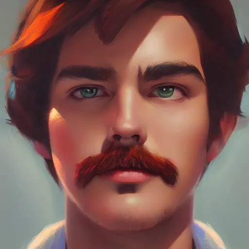 Image similar to a ultradetailed beautiful portrait panting of mario, oil painting, by ilya kuvshinov, greg rutkowski and makoto shinkai, trending on artstation