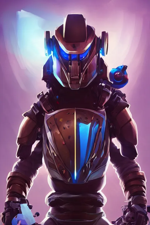 Image similar to epic mask helmet robot ninja portrait stylized as fornite style game design fanart by concept artist gervasio canda, behance hd by jesper ejsing, by rhads, makoto shinkai and lois van baarle, ilya kuvshinov, rossdraws global illumination radiating a glowing aura global illumination ray tracing hdr render in unreal engine 5