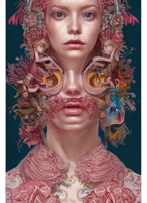 Prompt: fashion portrait :: by Martine Johanna and Simon Stålenhag and Chie Yoshii and Casey Weldon :: ornate, dynamic, particulate, rich colors, intricate, harper's bazaar, elegant, highly detailed, centered, artstation, smooth, sharp focus, octane render, 3d