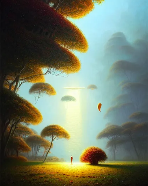 Image similar to a hyper - detailed 3 d render like an oil painting of nature witnessing itself, surrealism!!! beautiful concept art, lifelike, photorealistic, digital painting, aesthetic, smooth, sharp focus, artstation hd, by greg rutkowski, bruce pennington, valentina remenar, rhads, asher duran,