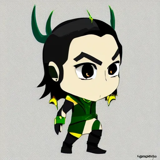 Image similar to loki chibi style