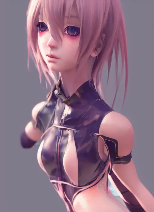 Prompt: Anime girl, glossy intricate design, digital art, smooth vibrancy, high detail texture, lighting, 8k, unreal engine 5 rendered, marmoset toolbag rendered, octane rendered, trending in ArtStation, Art Style by Popularity_Choi