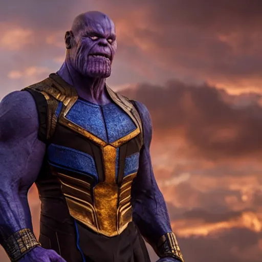 Image similar to william dafoe as thanos in avengers endgame