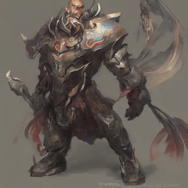 Prompt: character by fenghua zhong