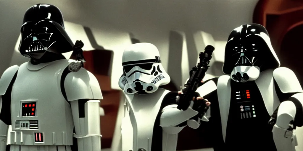 a film still of star wars directed by Stanley Kubrick, Stable Diffusion