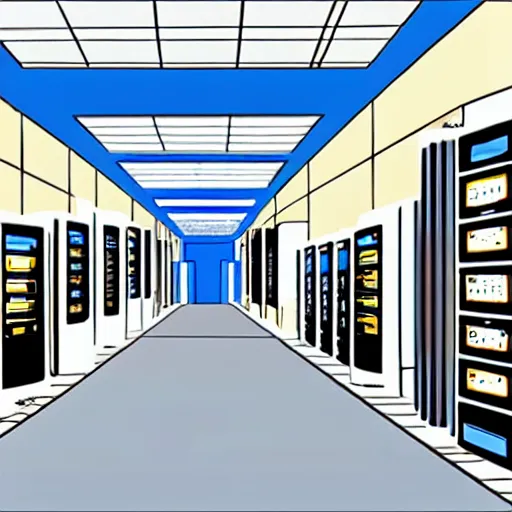 Image similar to a hallway including an apple lisa, commodore 6 4, ibm pc, nes, playstation 1, nokia 3 3 1 0, iphone and quantum computer, hd, concept art