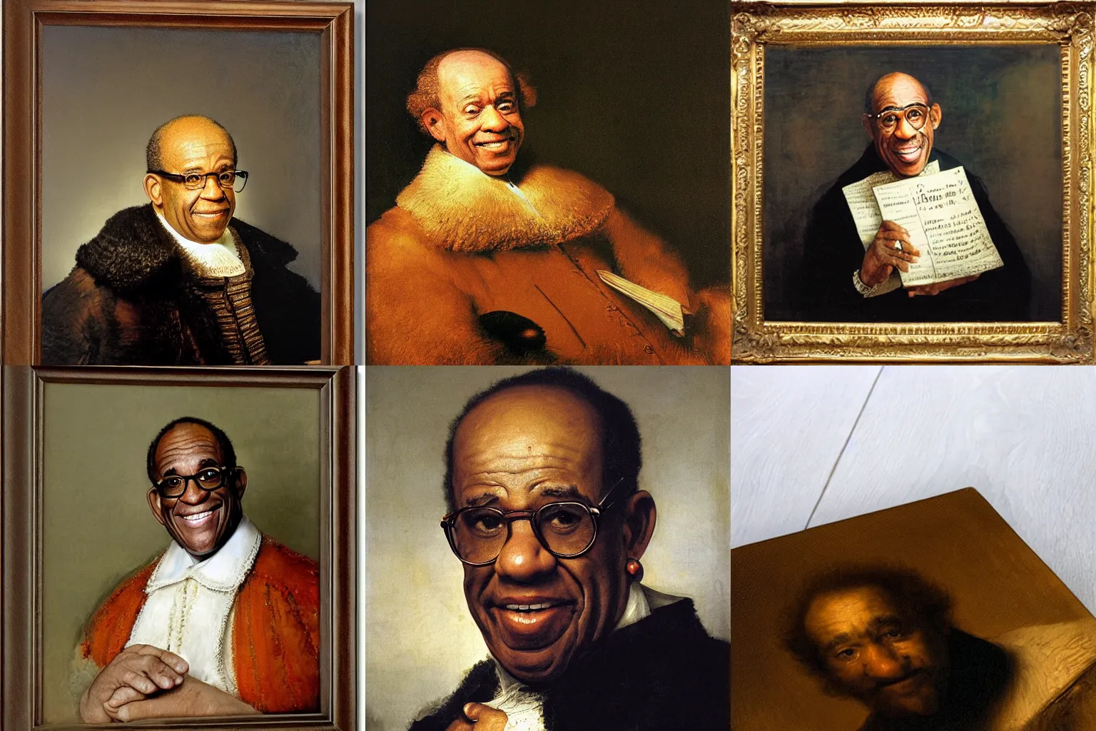 Prompt: al roker by rembrandt