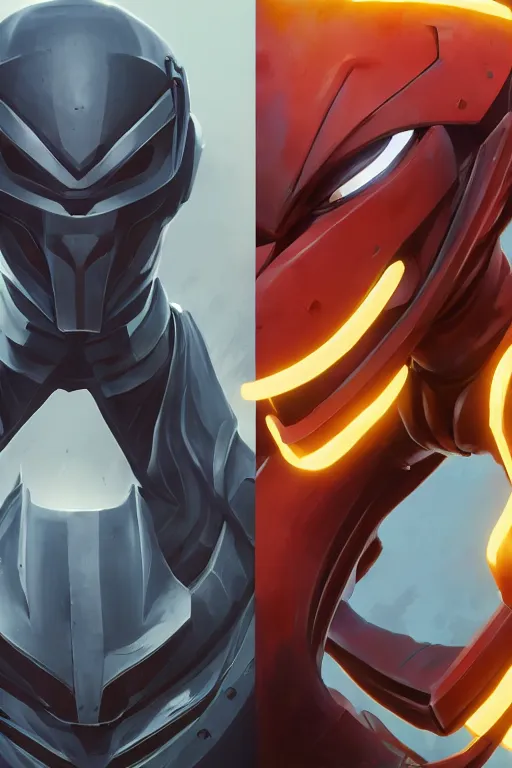 Image similar to epic mask helmet robot ninja portrait stylized as fornite style game design fanart by concept artist gervasio canda, behance hd by jesper ejsing, by rhads, makoto shinkai and lois van baarle, ilya kuvshinov, rossdraws global illumination radiating a glowing aura global illumination ray tracing hdr render in unreal engine 5