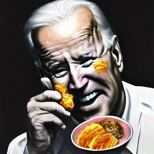 Prompt: joe biden eating the demon core, photography, realism, realistic, photorealism, photography, f 3. 5