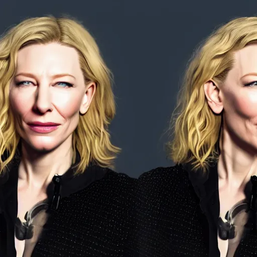 Prompt: xray photo of cate blanchett, clear shapes, 8k, realistic shading, ultra realistic