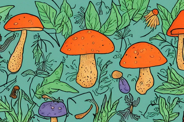 Image similar to a medicine for melancholy : how magic mushrooms can teach us to tell ourselves new stories illustration by steele savage