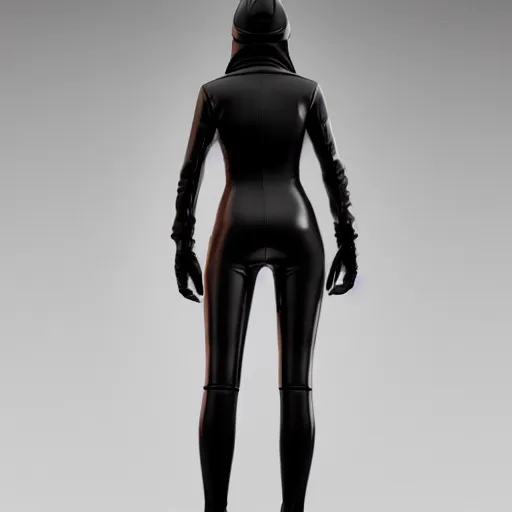 a full body portrait of a female wearing a skintight | Stable Diffusion ...