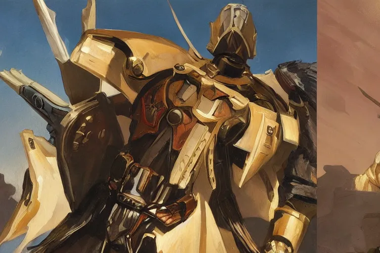 Prompt: concept art by destiny game, painting by sargent and leyendecker and greg hildebrandt