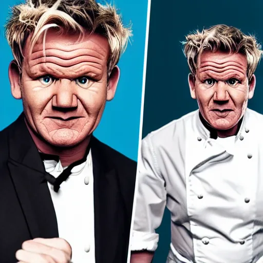 Prompt: Gordon Ramsay as an ogre