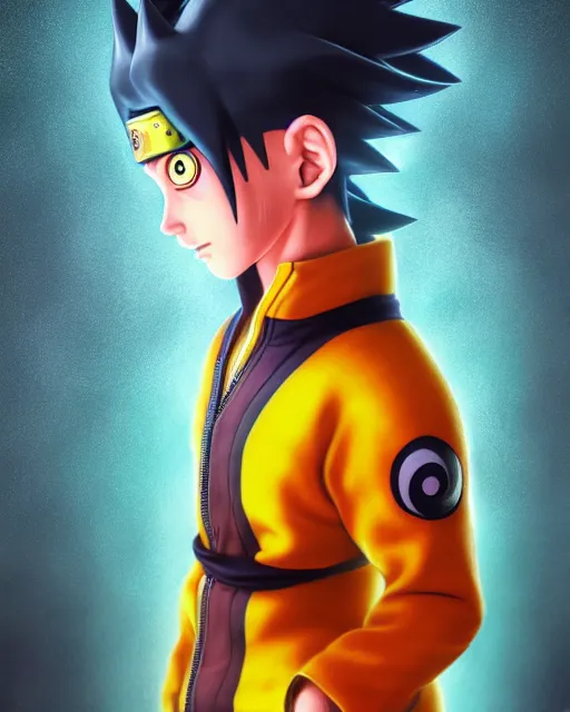 Prompt: an epic comic book style full body portrait painting of Uzumaki Naruto bubble head, elegant, character design by Mark Ryden and Pixar and Hayao Miyazaki, unreal 5, DAZ, hyperrealistic, octane render, cosplay, RPG portrait, dynamic lighting, intricate detail, summer vibrancy, cinematic