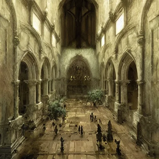 Image similar to inside a great hall, craig mullins