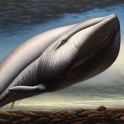 Prompt: a creature with a race car motor engine as its head and the body of a cachalot. a highly detailed, photorealistic painting, an unreal creature, a cachalot whale, a marine creature, 8 k, cyber - punk