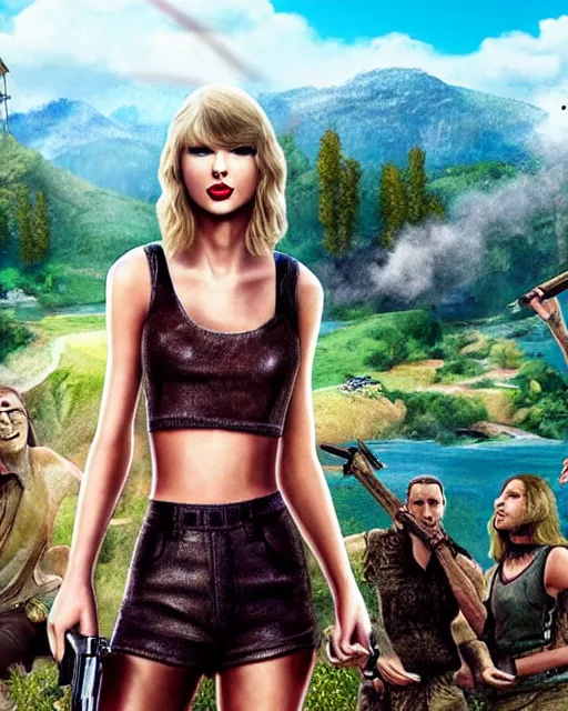 Prompt: taylor swift, far cry 6