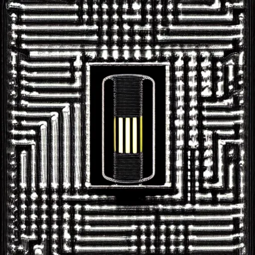 Prompt: A Covert Chip, Bitmap, by Edward Weston, Hyperrealistic, Cybernoir, Edison bulb, Distortion, Fluorescent, Intricate, 1400s, Opticalfiber, Decopunk, 1990s