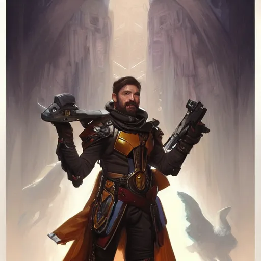 Image similar to Destiny, Steven Bonnell II as a fantasy D&D character, portrait art by Donato Giancola and Bayard Wu, digital art, trending on artstation, 4k