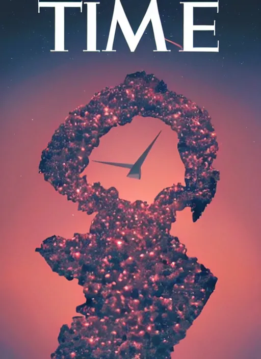 Prompt: TIME magazine cover, the coming AI singularity, from Stable Diffusion to Eternity, 4k