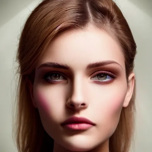 Image similar to the most beautiful woman in the world, realistically shaded face, perfect face