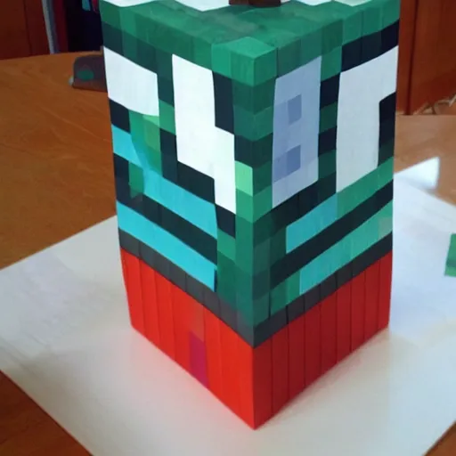 Image similar to minecraft rocket ship