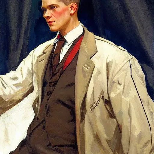 Image similar to “by J. C. Leyendecker”