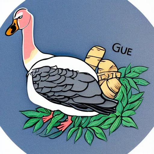 Image similar to cute goose sticker