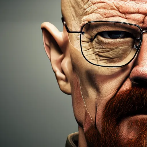 Image similar to walter white as gordon freeman, 4k, high detail, high-resolution photograph, professional photography, ultra-detail