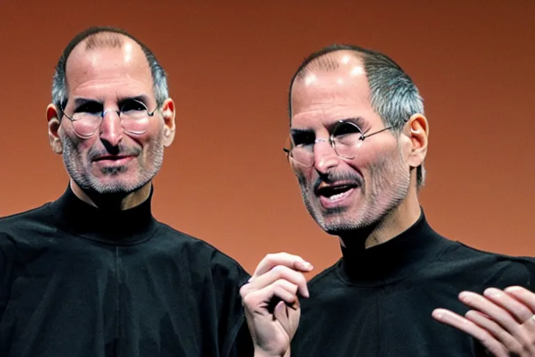 Image similar to Steve Jobs introducing the iPhone 13 pro