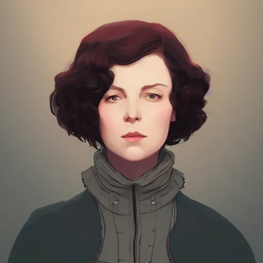 Image similar to portrait of claire fraser from outlander, scottish highlands landscape, ambient lighting, 4k, anime key visual, lois van baarle, ilya kuvshinov, rossdraws, artstation