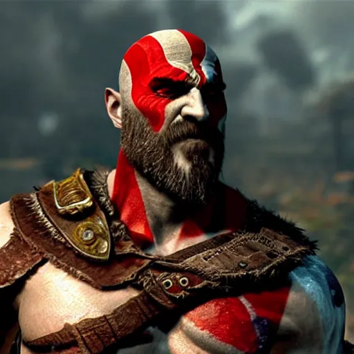 Prompt: The Mask Of Kratos in god of war