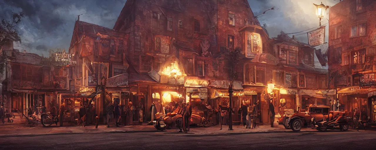 Image similar to transylvania night, callahan's crosstime saloon gameplay. most epic dramatic scene. epic cinematic hyperrealism masterpiece. realistic poster with shaded lighting by craig mallismo, artgerm, jeremy lipkin and michael garmash, unreal engine, radiant light, detailed and complex environment, digital art, art station trends
