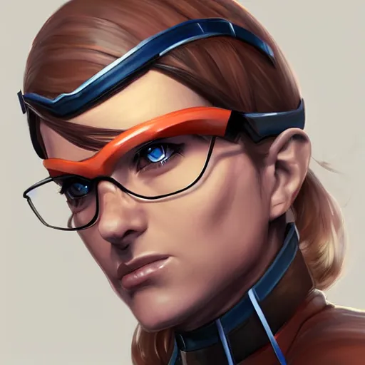 Image similar to gordon freeman as a woman, hd shot, concept art, artstation, by artgerm