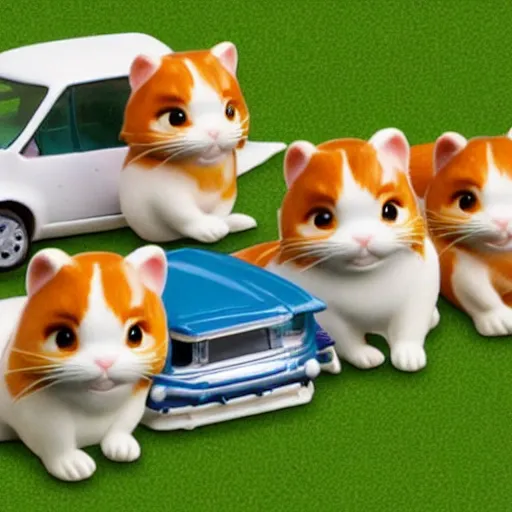 Prompt: fast and furious calico critters