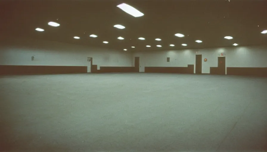 Image similar to 60s movie still of a sovietic stalinist style empty congress room, cinestill 800t 50mm eastmancolor, liminal Space style, heavy grain-s 150