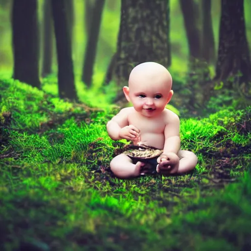 Image similar to very very very very cute chibi baby dragon, portrait, pixar style, forest background, cinematic lighting, award winning creature portrait photography