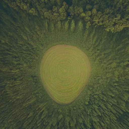 Prompt: photo of a simple dreamlike expansive empty field with no trees, drone shot