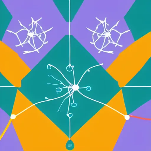 Prompt: an illustration of neurons connecting and transmitting information