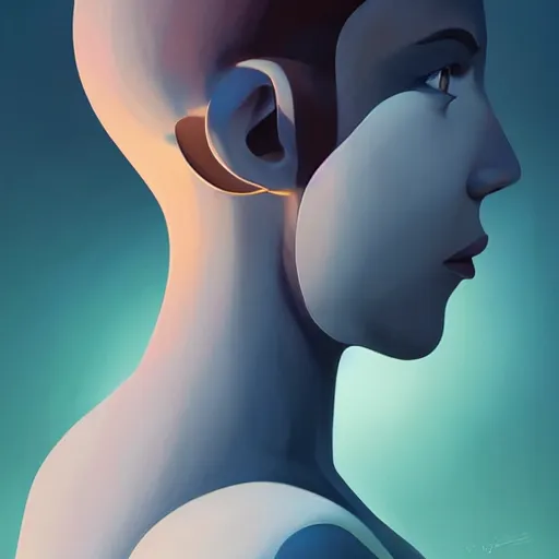 Prompt: face icon stylized minimalist the day the earth stood still 1 9 5 1, loftis, cory behance hd by jesper ejsing, by rhads, makoto shinkai and lois van baarle, ilya kuvshinov, rossdraws global illumination