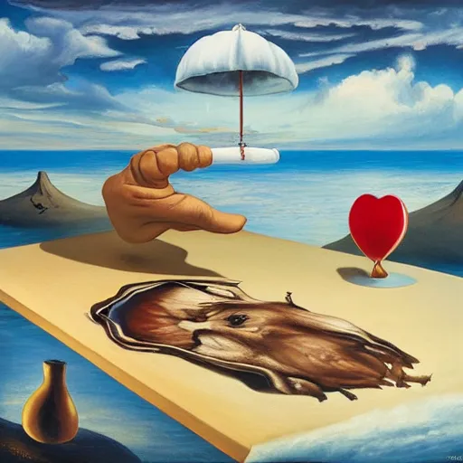 Image similar to RHADS, fever dream, Salvador Dali