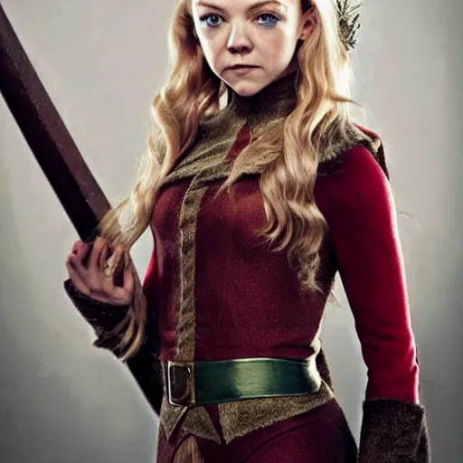 Prompt: Natalie Dormer as a beautiful elf