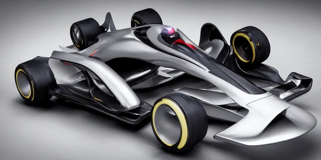 Image similar to a futuristic formula one concept car